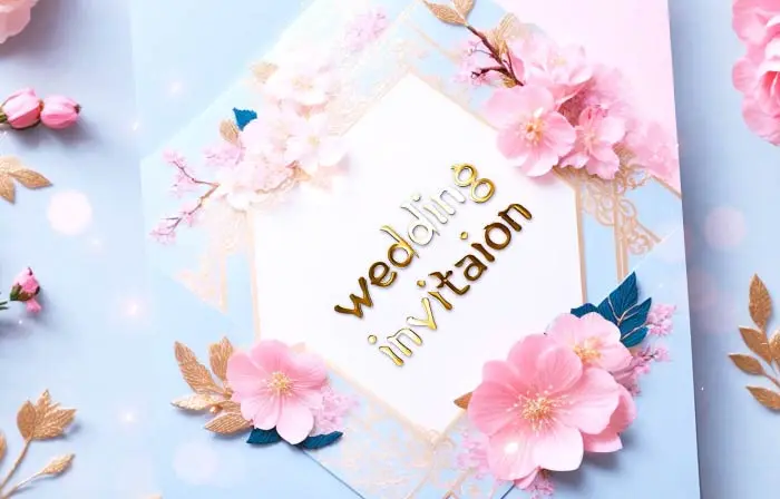 Vintage 3D Korean Themed Floral Design Wedding Slideshow